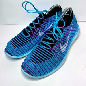 Nike blue purple and Black Athletic Shoes